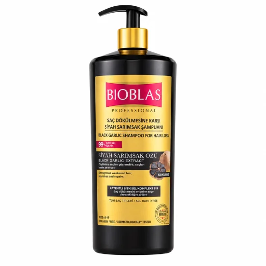 BIOBLAS - SHAMPOOING A L'AIL NOIR 1 LITRE