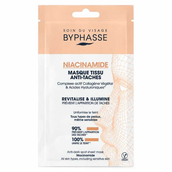 BYPHASSE - MASQUE TISSU ANTI-TACHES NIACINAMIDE SKIN BOOSTER 18ML