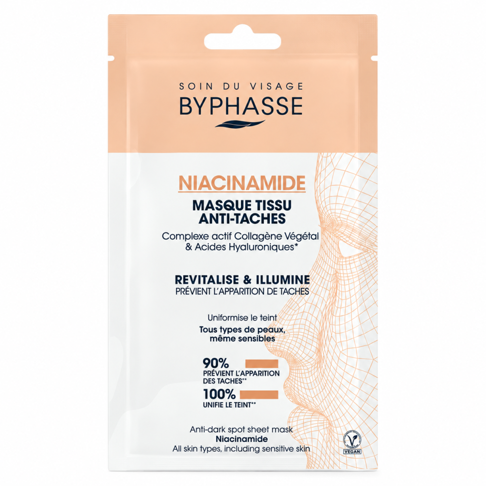 BYPHASSE - MASQUE TISSU ANTI-TACHES NIACINAMIDE SKIN BOOSTER 18ML