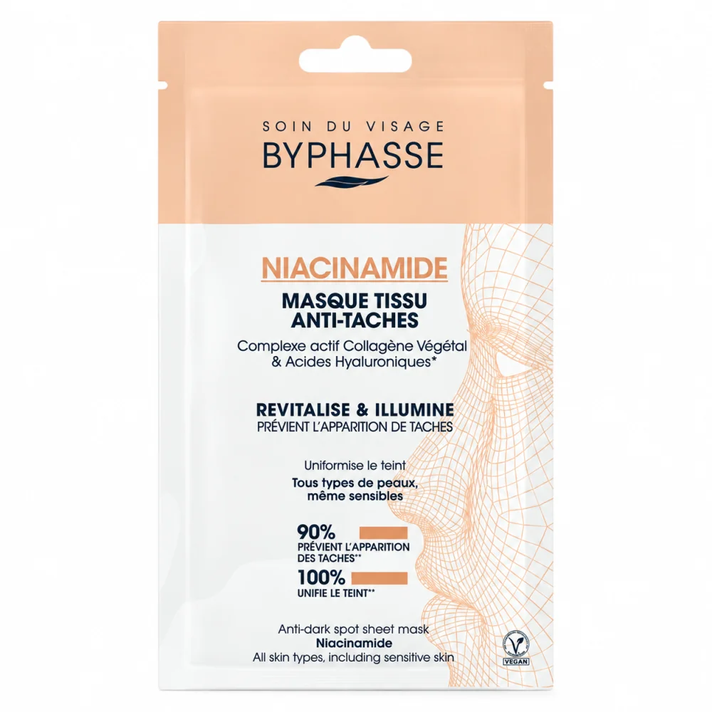 BYPHASSE - MASQUE TISSU ANTI-TACHES NIACINAMIDE SKIN BOOSTER 18ML