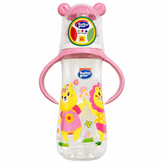 BABY PUR - BIBERON FUNNY PP AVEC ANSES 250ML 72005