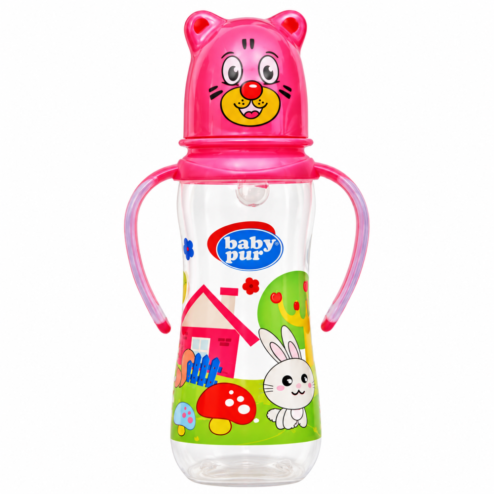 BABY PUR - BIBERON FUNNY PP AVEC ANSES 250ML 72005