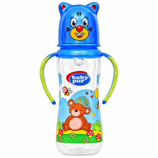 BABY PUR - BIBERON FUNNY PP AVEC ANSES 250ML 72005