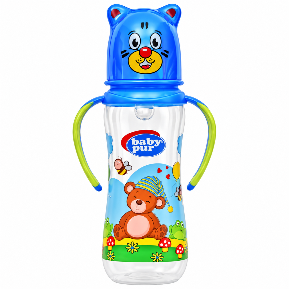 BABY PUR - BIBERON FUNNY PP AVEC ANSES 250ML 72005