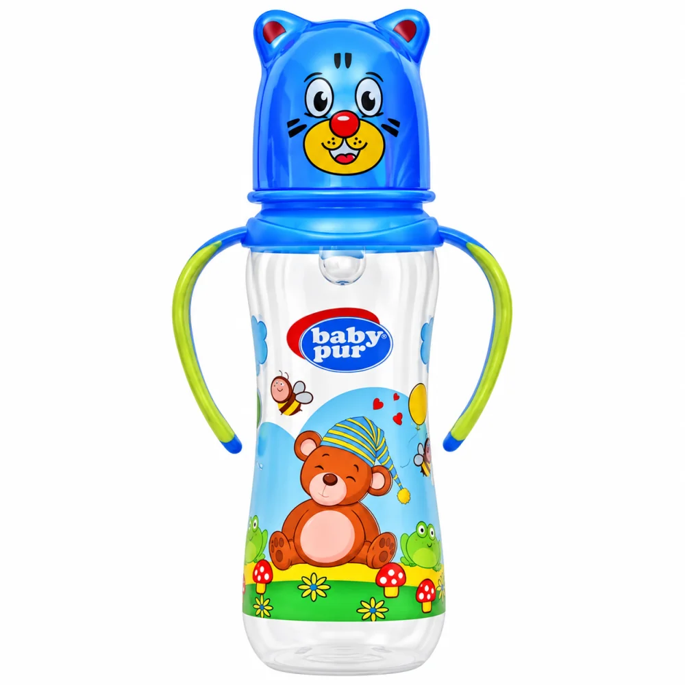 BABY PUR - BIBERON FUNNY PP AVEC ANSES 250ML 72005