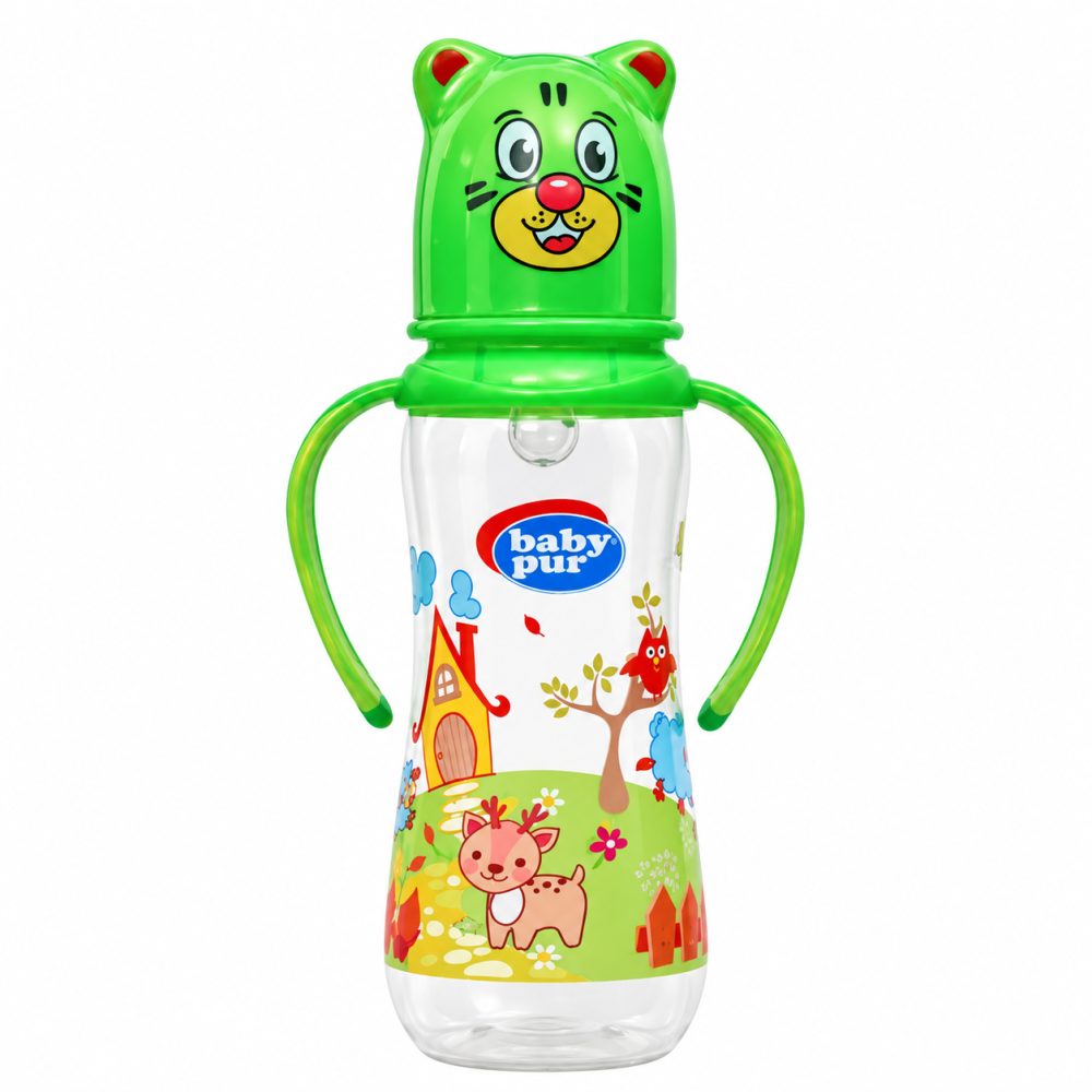 BABY PUR - BIBERON FUNNY PP AVEC ANSES 250ML 72005