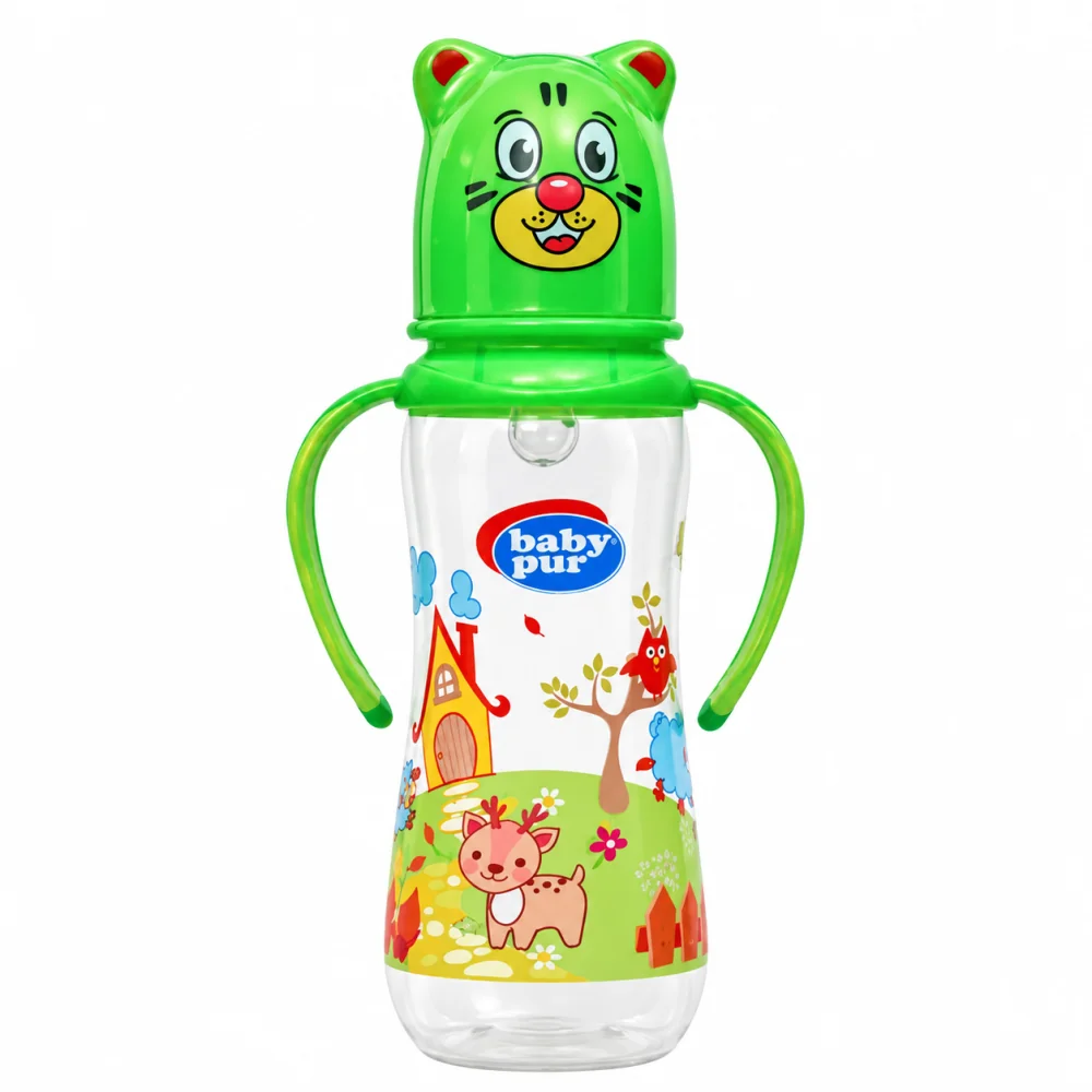 BABY PUR - BIBERON FUNNY PP AVEC ANSES 250ML 72005