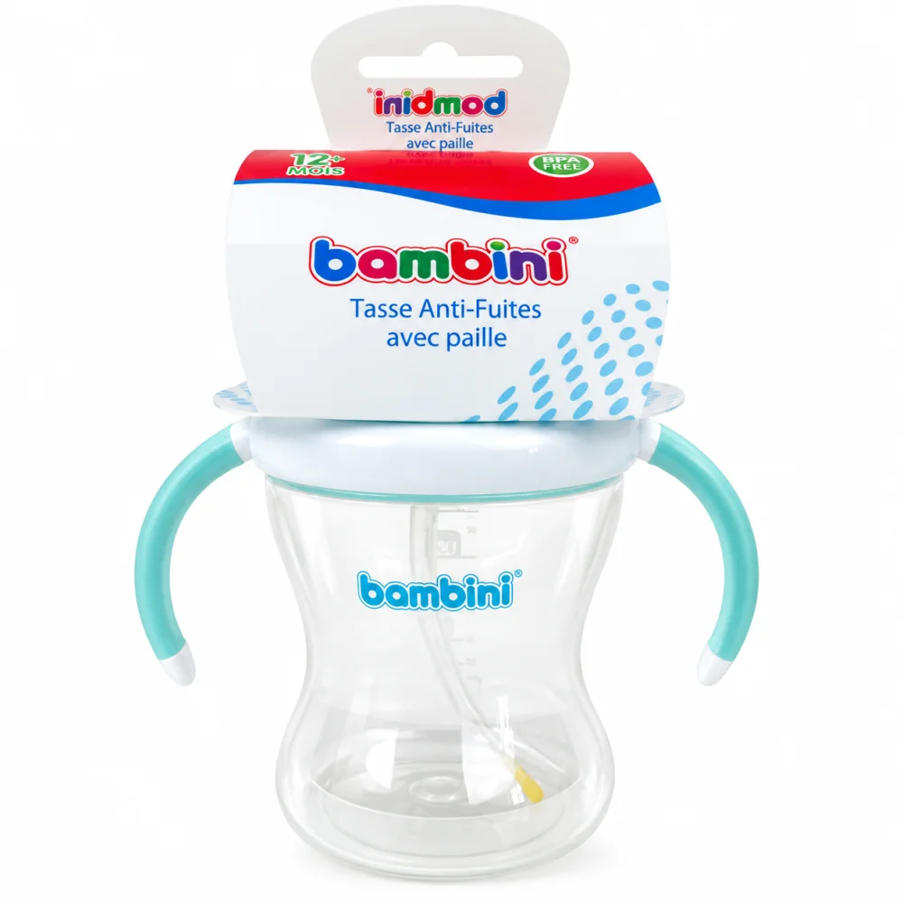 BAMBINI - TASSE AVEC PAILLE ANTI FUITE - 445