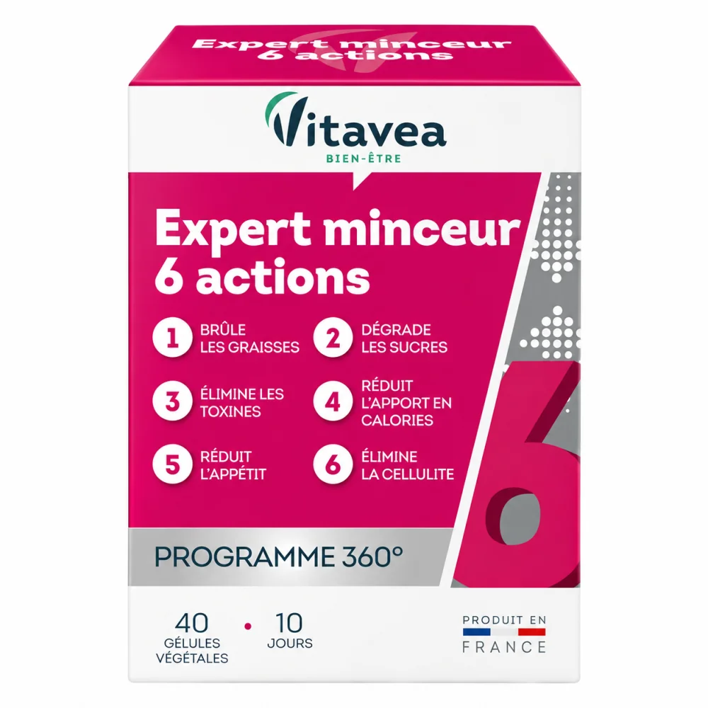VITAVEA - EXPERT MINCEUR 6 ACTIONS 40 GELULES