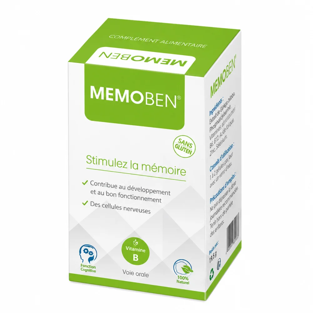 MEMOBEN MEMOIRE ET CONCENTRATION 60 GELULES