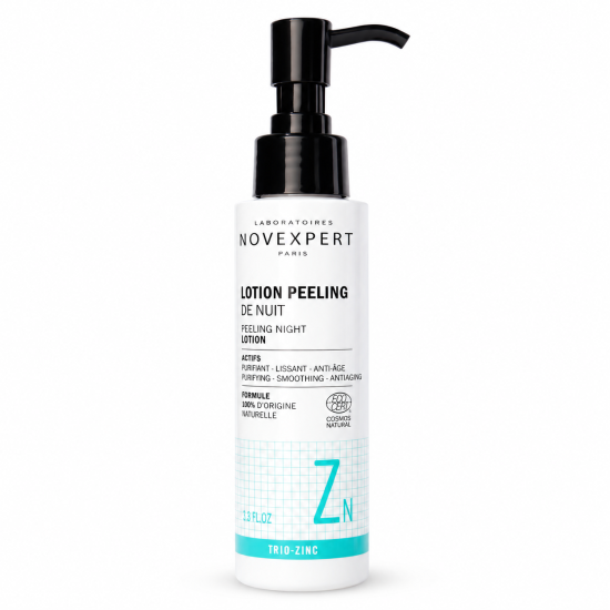 NOVEXPERT - LOTION PEELING NUIT TRIO ZINC 115ML