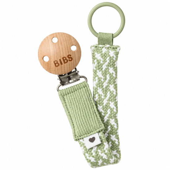 BIBS - ATTACHE TÉTINE TRESSÉE SAGE & IVORY