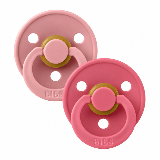 BIBS - LOT DE 2 SUCETTES PACIFIER DUSKY PINK 6-18MOIS