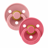 BIBS - LOT DE 2 SUCETTES PACIFIER DUSKY PINK 6-18MOIS