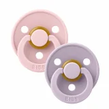 BIBS - LOT DE 2 SUCETTES PACIFIER BLOSSOM DUSKY LILAC 6-18MOIS