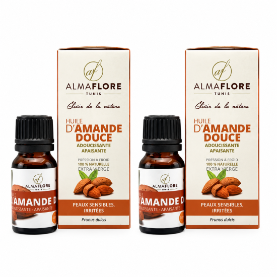 ALMAFLORE - LOT DE 2 HUILES D'AMANDE DOUCE 10ML