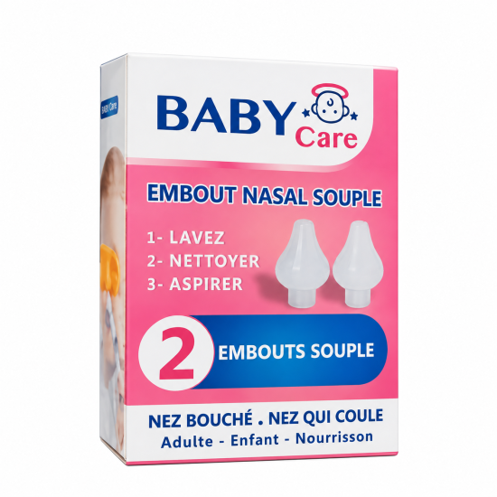 BABY CARE - EMBOUTS NASALES SOUPLES +6MOIS (2 PIECES) pour Accueil