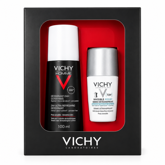 VICHY - COFFRET HOMME 72H BLANC