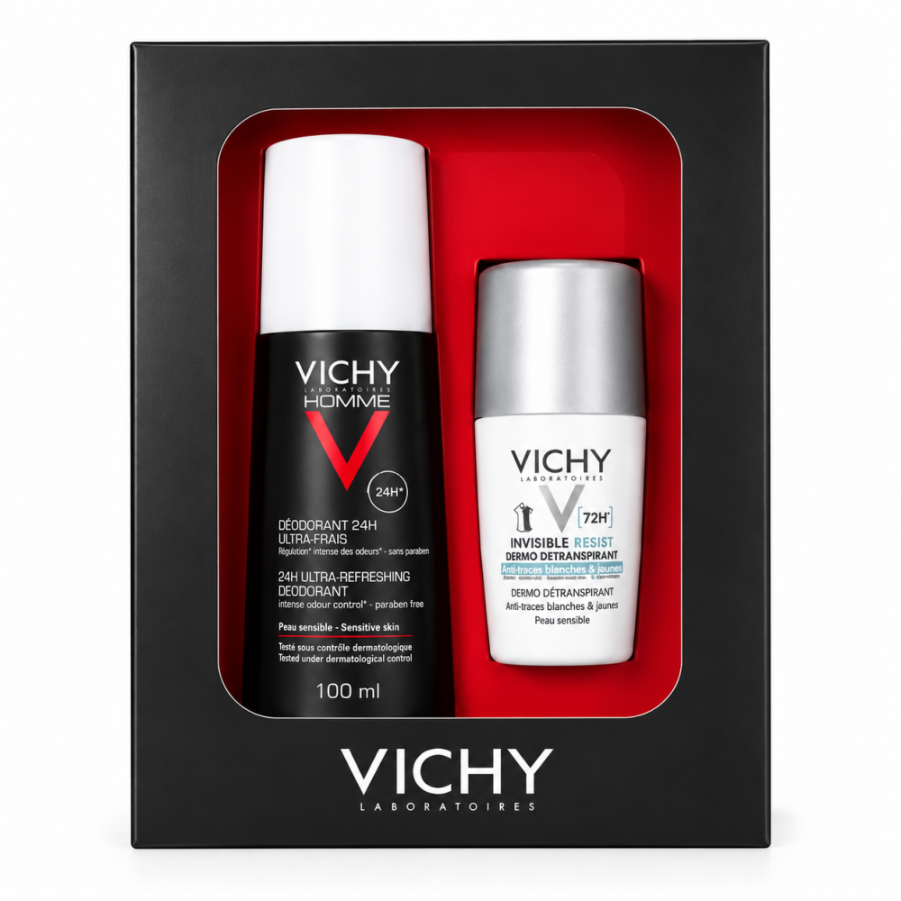 VICHY - COFFRET HOMME 72H BLANC