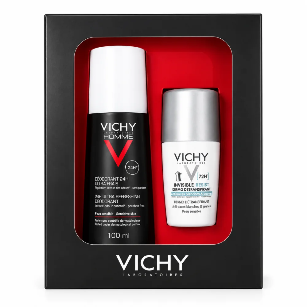 VICHY - COFFRET HOMME 72H BLANC