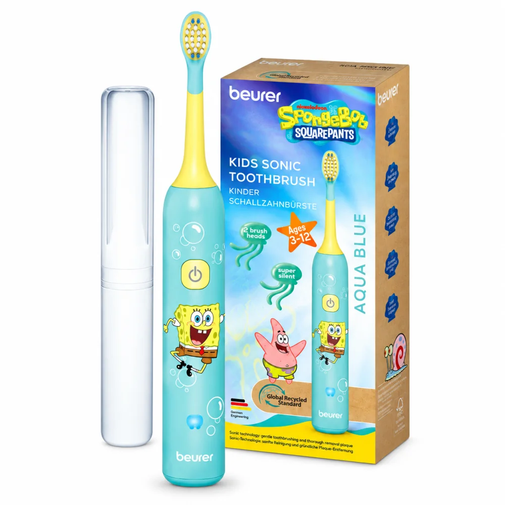 BEURER - BROSSE À DENTS SONIQUE POUR ENFANT SPONGEBOB +3ANS
