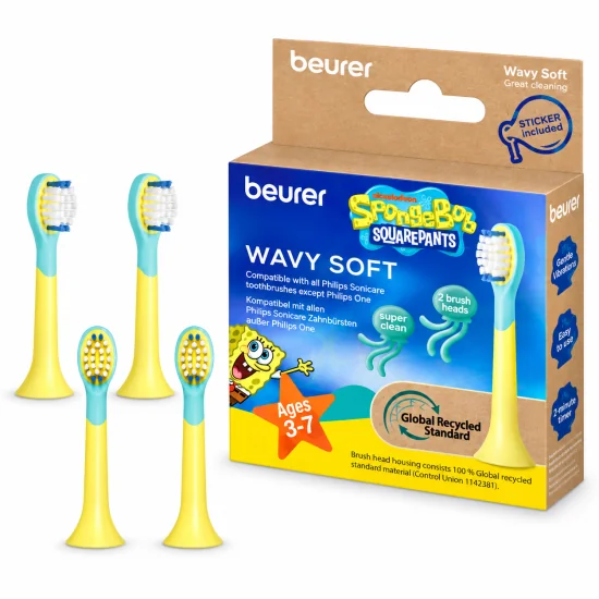 BEURER - LOT DE 4 BROSSETTES WAVY SOFT +3ANS