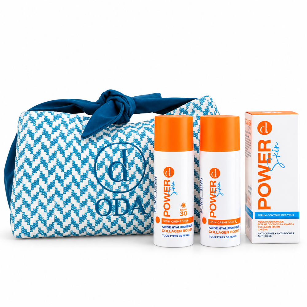 ODA POWER SKIN - CREME DE JOUR SPF30 + CREME DE NUIT + SERUM CONTOUR DES YEUX + TROUSSE OFFERTE