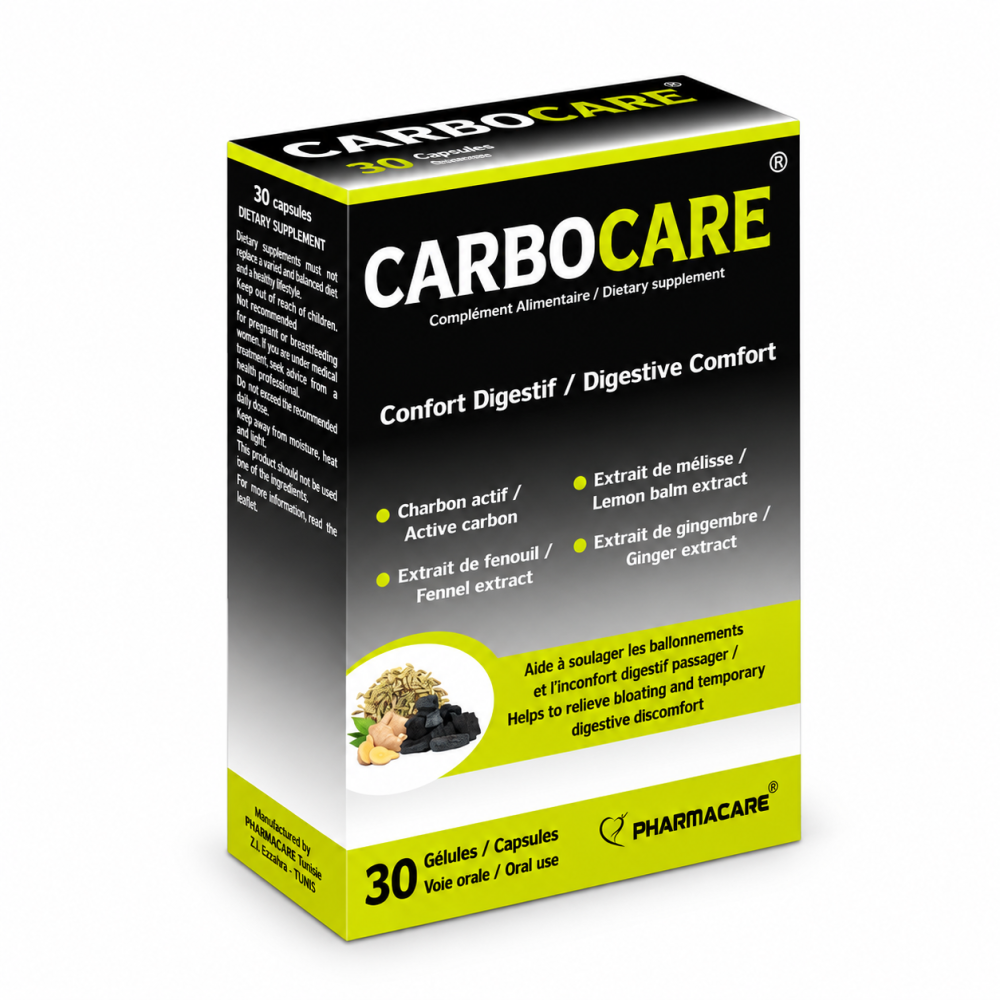 PHARMACARE - CARBOCARE 30 GELULES