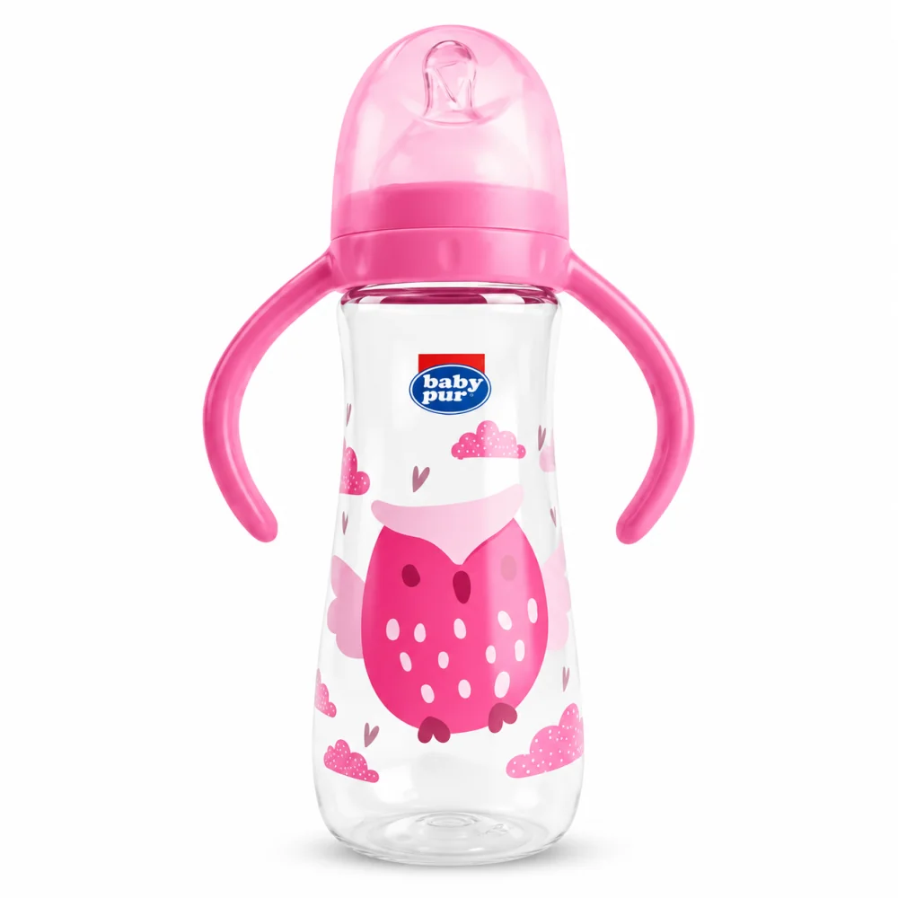 BABY PUR - BIBERON EN PLASTIQUE ROCKET AVEC ANSE 250 ML