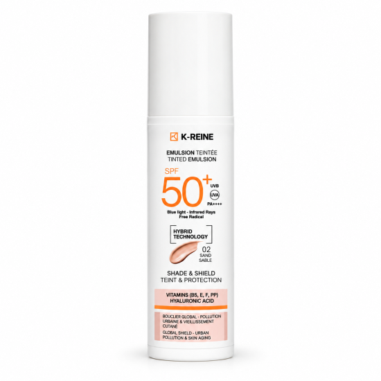 K-REINE - EMULSION TEINTE SAND 02 UV PROTECT SPF50+ 50ML