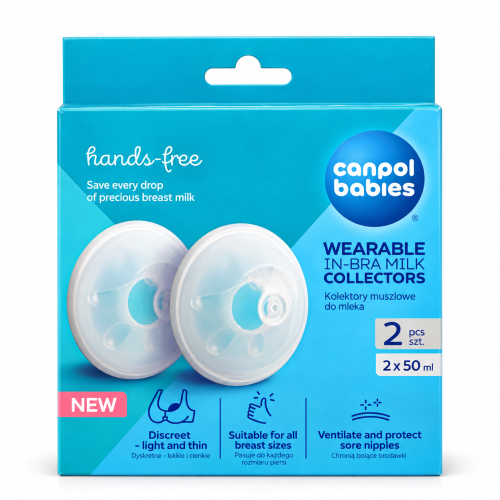 CANPOL BABIES - SET DE 2 COLLECTEURS DE LAIT PORTABLES 50ML - 1/700