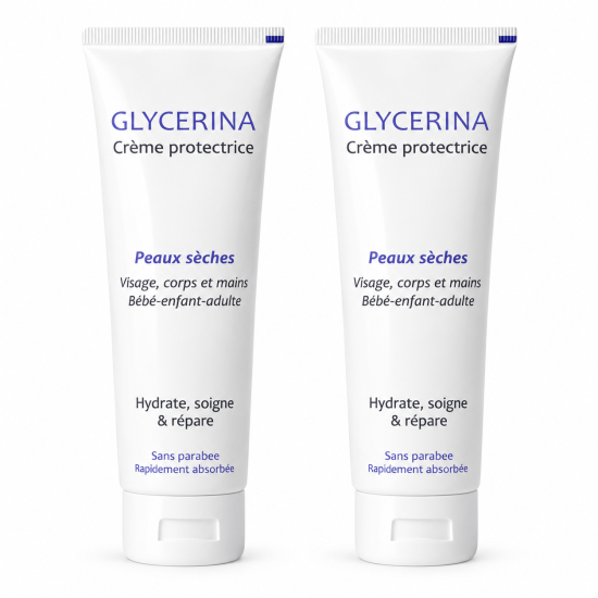 LOT DE 2 GLYCERINA CREMES HYDRATANTES