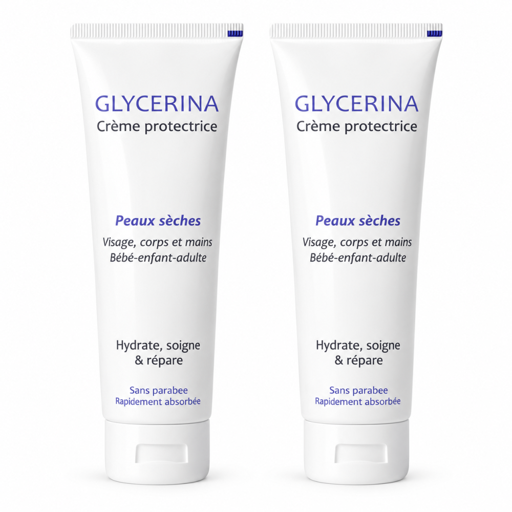 LOT DE 2 GLYCERINA CREMES HYDRATANTES