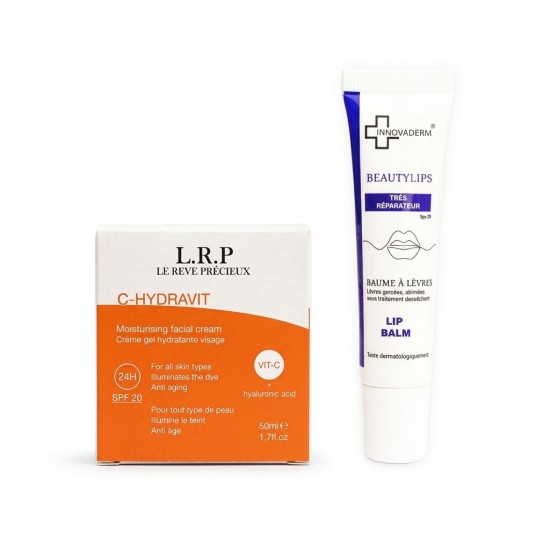 PACK - LRP CREME VITAMINE C SPF20 + INNOVADERM BAUME A LEVRES SPF20