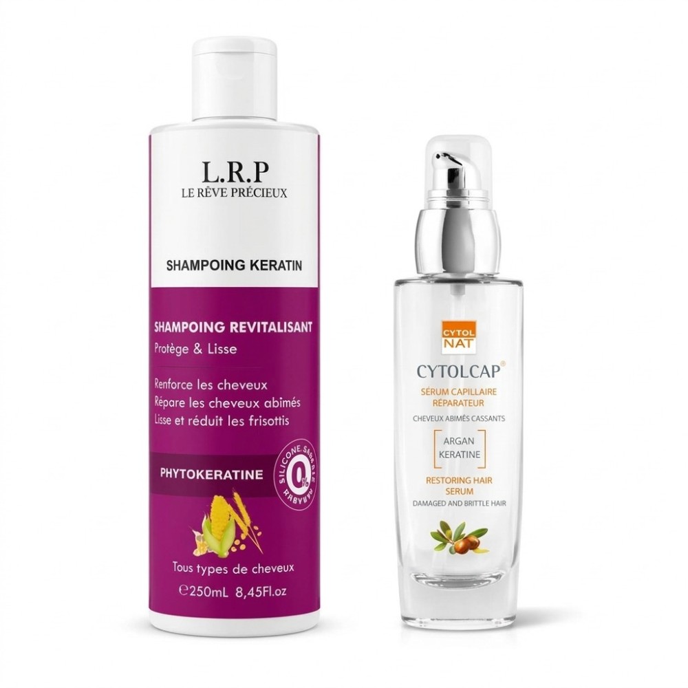 PACK - LRP SHAMPOOING KERATINE + CYTOL SERUM REPARATEUR