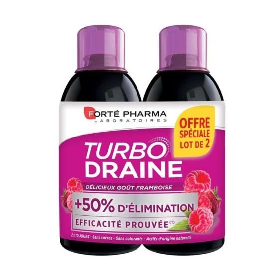 TURBO DRAINE DUO FRAMBOISE 500ml forte pharma pour Beauté