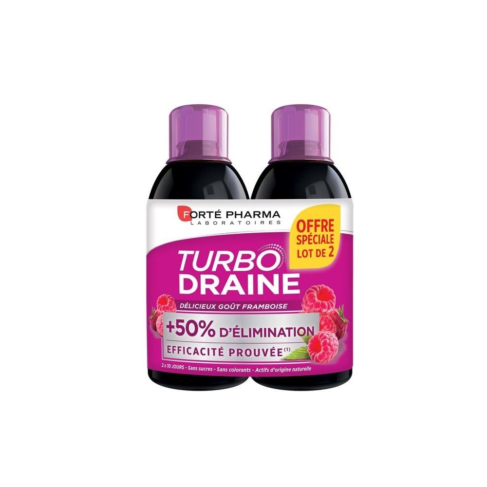 TURBO DRAINE DUO FRAMBOISE 500ml forte pharma pour Beauté