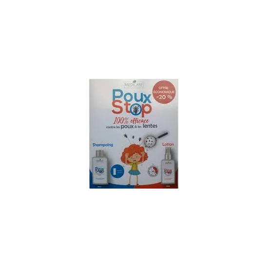 Medicare POUXSTOP Shampooing anti poux + Lotion assainissante pour ...