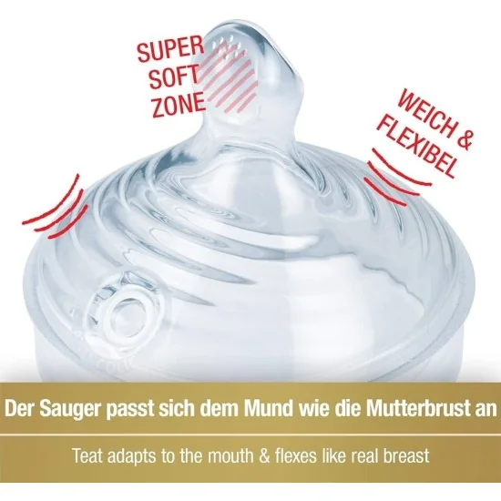 NUK NATURE SENSE 2 TÉTINES SILICONE TAILLE M pour Accueil