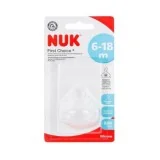 NUK TETINE 2 EME AGE FIRST CHOICE 6-18 MOIS pour Accueil