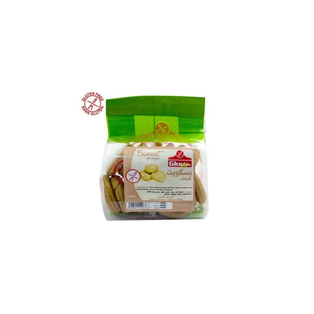 Biscuit au sésame Gluzen 250g pour Compléments Alimentaires