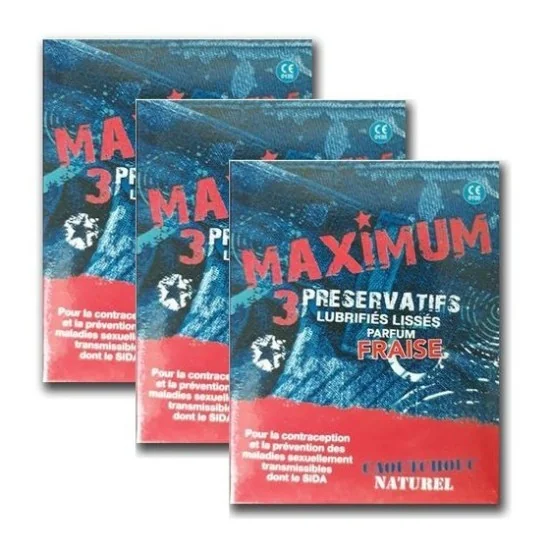 MAXIMUM PRESERVATIF FRAISE