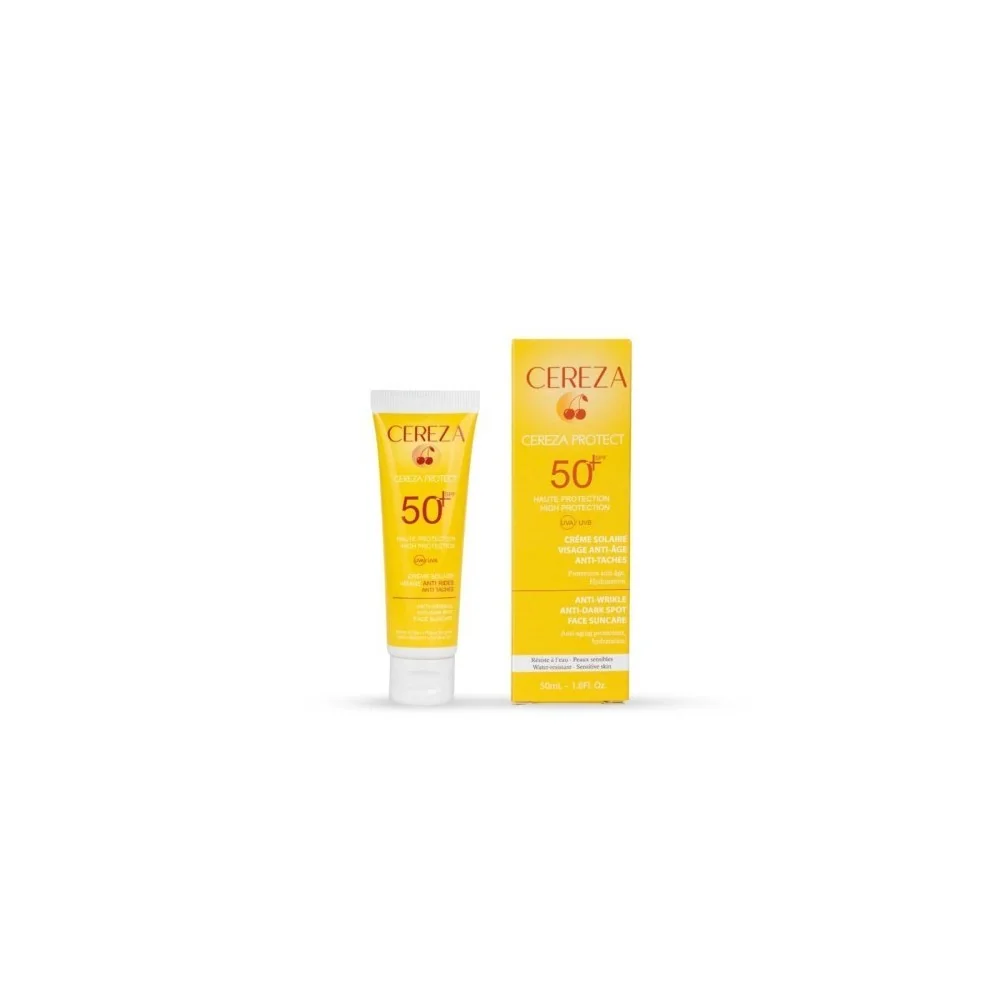 CEREZA CREME SOLAIRE 3EN1 ANTI AGE ET ANTI TACHE 50ML pour Nos Prom...