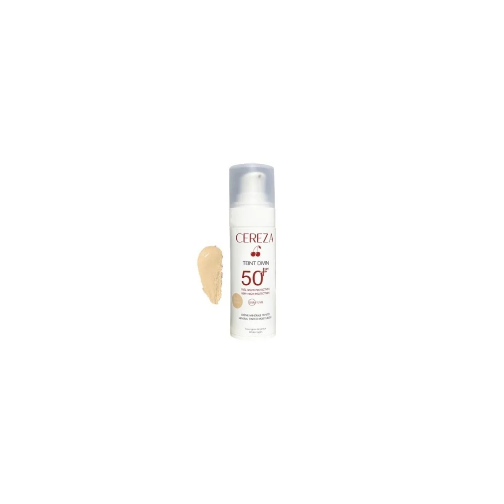 CEREZA TEINT DIVIN ECRAN MINERAL BEIGE NATUREL SPF50+ pour Beauté