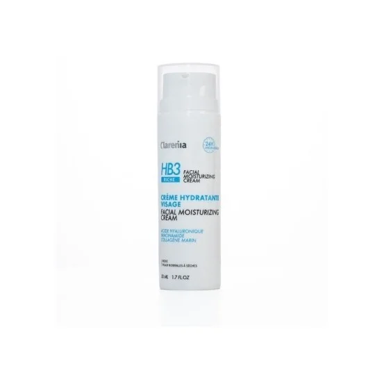 CLARENIA HB3 CREME HYDRATANTE VISAGE RICHE,50ML pour Beauté