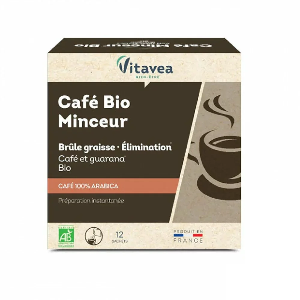 VITAVEA CAFÉ BIO MINCEUR 12 SACHETS pour Accueil