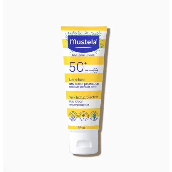 MUSTELA - LAIT SOLAIRE TRES HAUTE PROTECTION SPF 50+ 40ML pour Solaire