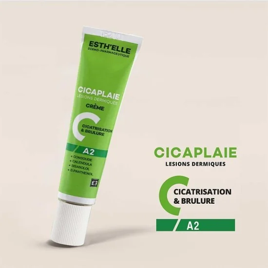 Crème cicatrisante - Esth'Elle Cicaplaie A2 - 15gr pour Femmes