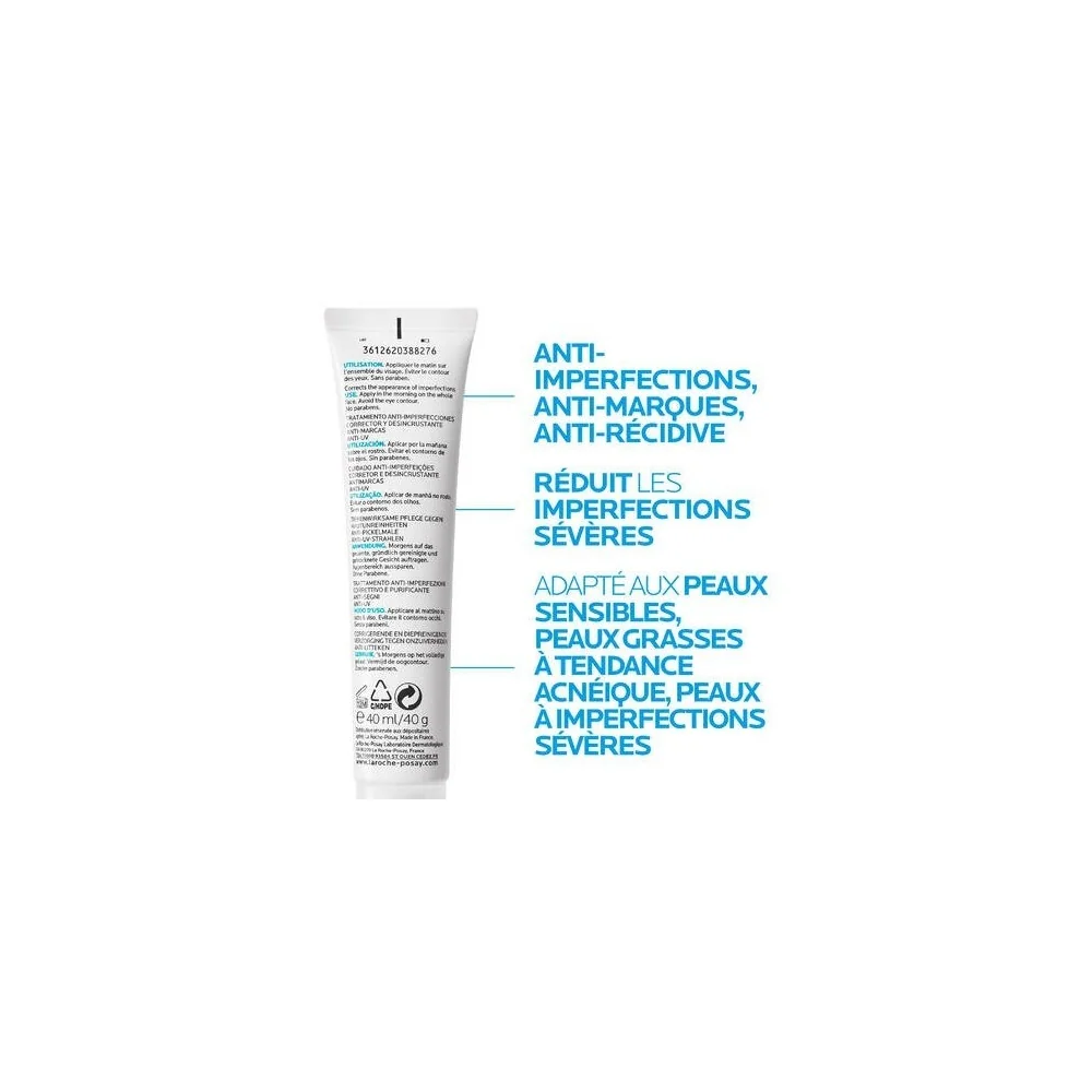 LA ROCHE POSAY EFFACLAR DUO (+) SPF 30 SOIN ANTI-IMPERFECTIONS pour...