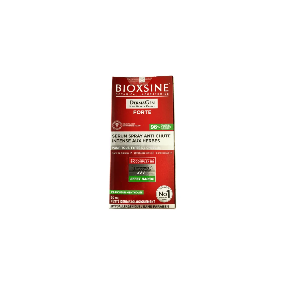 BIOXSINE FORTE SERUM SPRAY ANTI CHUTE INTENSE AUX HERBES 50ML pour ...